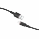 Кабель ACEFAST C2-02 USB to iP 2.4A, 1.2m, silicone, zinc connectors, Black