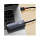 USB-Hub Baseus Lite Series Ethernet Adapter Type-C to RJ45 LAN Port (100Mbps) Black