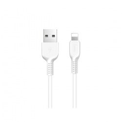 Кабель HOCO X13 USB to iP 2.4A, 1m, PVC, PVC connectors, White