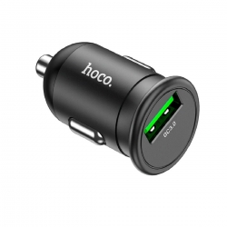 Автомобільний зарядний пристрій HOCO Z43 Mighty single port QC3.0 car charger Black