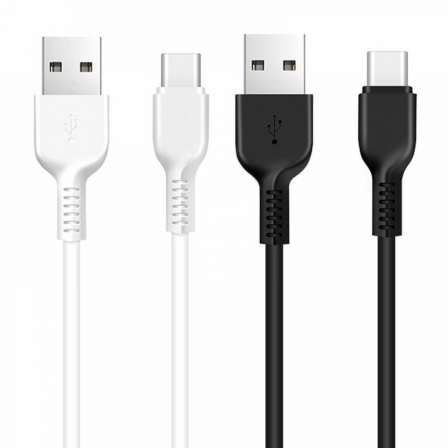 Кабель HOCO X13 USB to Type-C 3A, 1m, PVC, PVC connectors, Black
