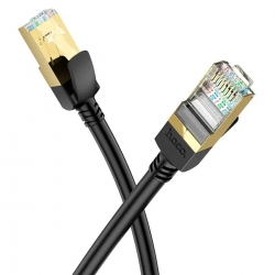 Кабель HOCO US02 Level pure copper gigabit ethernet cable(L3M) Black