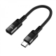 Кабель HOCO U107 Type-C male to iP female adapter cable(L0.1m) Black