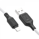 Кабель HOCO X90 Cool silicone charging data cable for iP White