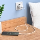 Мережевий зарядний пристрій HOCO C106A Leisure single port charger set(Micro) White