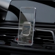 Тримач для мобільного HOCO CA106 Air outlet magnetic car holder Black Metal Gray