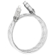 Кабель HOCO U113 Solid PD silicone charging data cable iP Silver