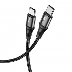 Кабель HOCO X50 Type-C to Type-C Exquisito 100W charging data cable(L1M) Black