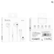 Навушники HOCO M101 Crystal joy Type-C wire-controlled digital earphones with microphone White