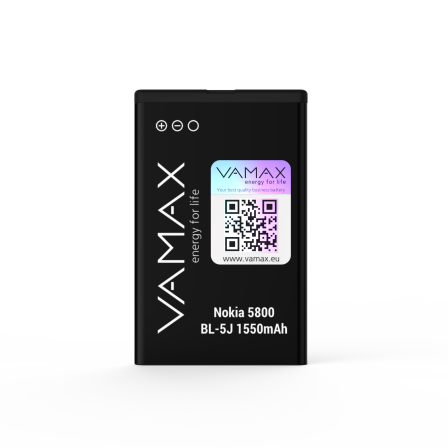 Аккумулятор VAMAX для Nokia 5800 BL-5J 1550mAh