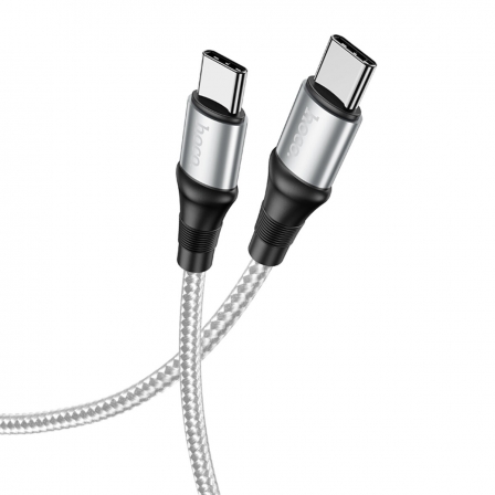Кабель HOCO X50 Type-C to Type-C Exquisito 100W charging data cable(L2M) Gray