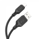 Кабель HOCO X90 Cool silicone charging data cable for iP Black