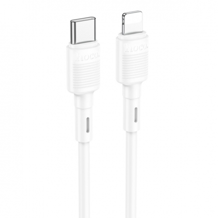 

Кабель HOCO X83 Type-C to iP 2.4A, 1m, PVC, PVC connectors, White