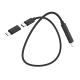 Кабель HOCO U86 Treasure charging data cable with storage case Black
