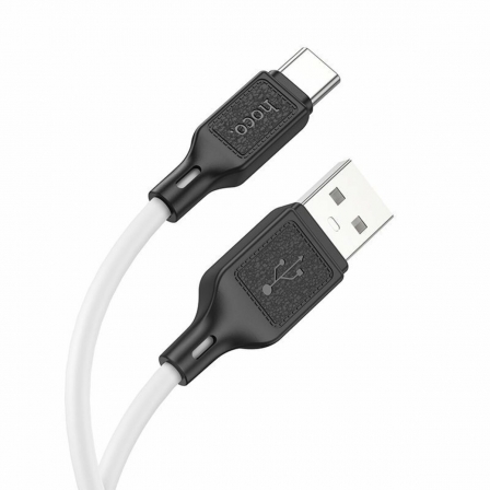 Кабель HOCO X90 Cool silicone charging data cable for Type-C White