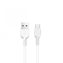 Кабель HOCO X20 USB to Type-C 3A, 2m, PVC, TPE connectors, White