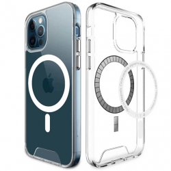Чехол TPU Space Case MagSafe для Apple iPhone 14 Pro Max (Прозорий)