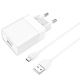 Мережевий зарядний пристрій BOROFONE BA47A Mighty speed single port QC3.0 3A + Micro-USB cable White