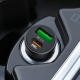 Автомобільний зарядний пристрій HOCO Z32B Speed up PD20W+QC3.0 car charger Black