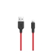 Кабель HOCO X21 USB to iP 2A, 1m, silicone, TPE connectors, Black+Red