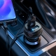 Автомобільний зарядний пристрій HOCO Z40 Superior dual port car charger set(Type-C) Black