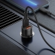 Автомобільний зарядний пристрій BOROFONE BZ19 Wisdom dual port car charger set(iP) Black