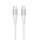 Кабель BOROFONE BX88 Solid 60W silicone charging data cable for Type-C to Type-C White