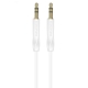 Аудiо-кабель BOROFONE BL16 Clear sound AUX audio cable White