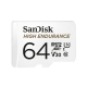 microSDXC (UHS-1 U3) SanDisk Max Endurance 64Gb class 10 V30 (R100Mb/sW40Mb/s) (adapterSD)