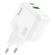 Мережевий зарядний пристрій HOCO C111A Lucky dual-port PD30W+QC3.0 charger White