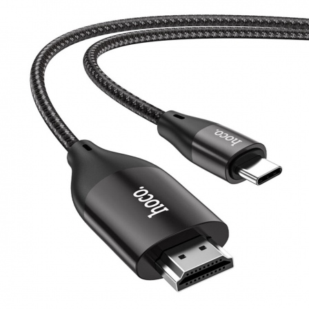 Кабель HOCO UA16 Type-C to HDTV HD on-screen cable Metal Gray