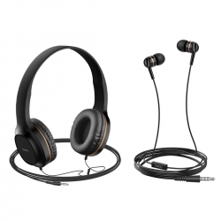 Навушники HOCO W24 Enlighten headphones with mic set Gold