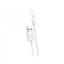 Кабель HOCO X1 USB to iP 2.4A, 2m, PVC, PVC connectors, White