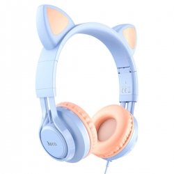 Навушники HOCO W36 Cat ear headphones with mic Dream Blue