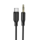 Аудiо-кабель BOROFONE BL18 Type-C silicone digital audio conversion cable Black