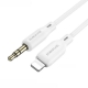 Аудiо-кабель BOROFONE BL18 iP silicone digital audio conversion cable White