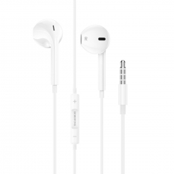 Навушники BOROFONE BM80 Magnificent wire-controlled earphones with microphone White