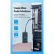 Адаптер  Vention USB 2.0 External Stereo Sound Adapter with Volume Control 0.15M Black ABS Type (CDRBB)