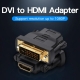 Адаптер  Vention DVI(24+1) Male to HDMI Female Adapter Black (ECDB0)