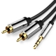 Кабель Vention 3.5mm Male to 2RCA Male Audio Cable 3M Black Metal Type (BCFBI)