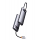 USB-Hub Baseus Metal Gleam Series 7-in-1 Multifunctional Type-C HUB Docking Station Gray （Type-C to HDMI*1+USB3.0*3+PD*1+VGA*1+R