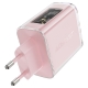 Мережевий зарядний пристрій ACEFAST A45 Sparkling series PD65W GaN (2*USB-C+USB-A) charger Cherry blossom