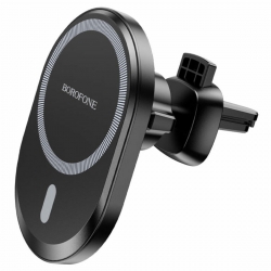 Тримач для мобільного BOROFONE BH201 magnetic wireless fast charging car holder