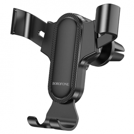 Тримач для мобільного BOROFONE BH74 Rock air outlet gravity car holder Black