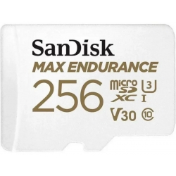 microSDXC (UHS-1 U3) SanDisk MAX Endurance 256Gb class 10 V30 (100Mb/s) (adapterSD)