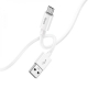 Кабель HOCO X87 Magic silicone charging data cable for Micro White