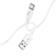 Кабель HOCO X87 Magic silicone charging data cable for Type-C White