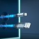 Кабель HOCO U112 Shine charging data cable for iP Gray