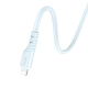 Кабель HOCO X97 Crystal color PD silicone charging data cable iP light blue