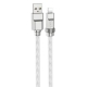 Кабель HOCO U113 Solid silicone charging data cable iP Silver